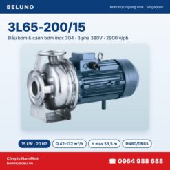 Bơm trục ngang inox Beluno 3L65-200/15 15kW