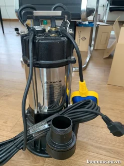 Bơm chìm nước thải cắt rác Veratti SVM10-10-0.75DF nửa gang nửa inox – ảnh thực tế