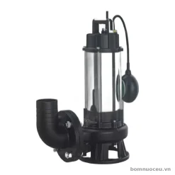 Bơm chìm nước thải cắt rác Veratti VRm VR nửa gang nửa inox mặt bích