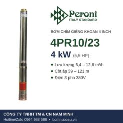 Bơm chìm giếng khoan Peroni 4PR10/23 4 kW